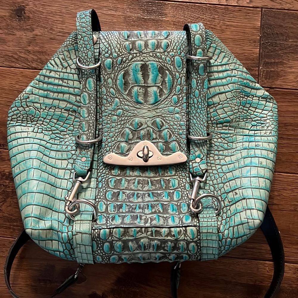 J. Peterman vintage alligator skin bag